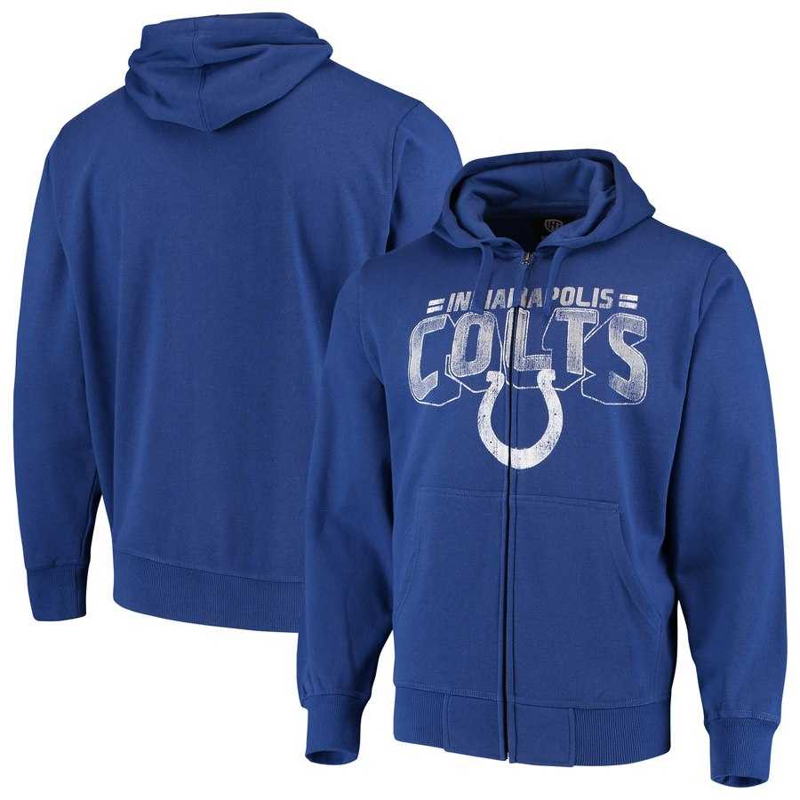 Men's Indianapolis Colts G III Sports by Carl Banks Perfect Season Full Zip Hoodie Royal,We sell and wholesale Men's Indianapolis Colts G III Sports by Carl Banks Perfect Season Full Zip Hoodie Royal on line form chian!